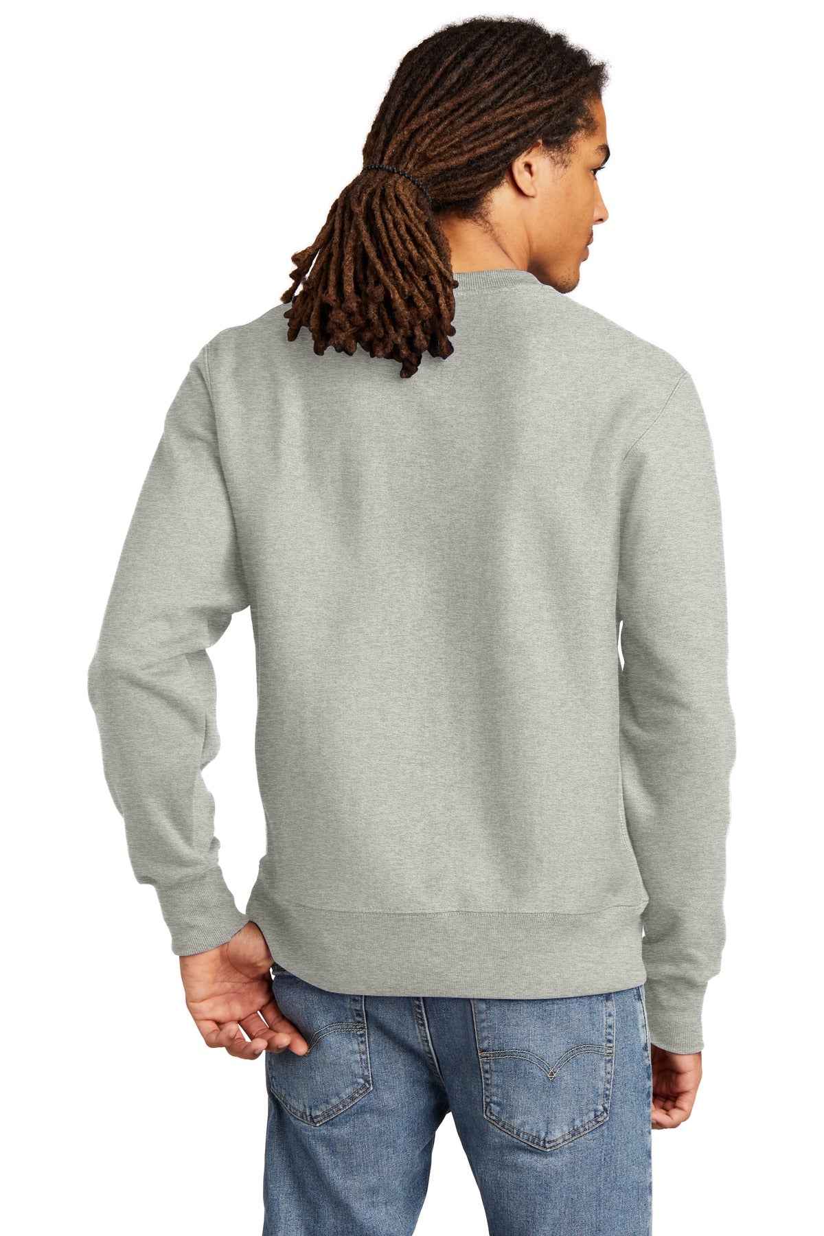 Champion   Reverse Weave   Crewneck Sweatshirt - Oxford Grey