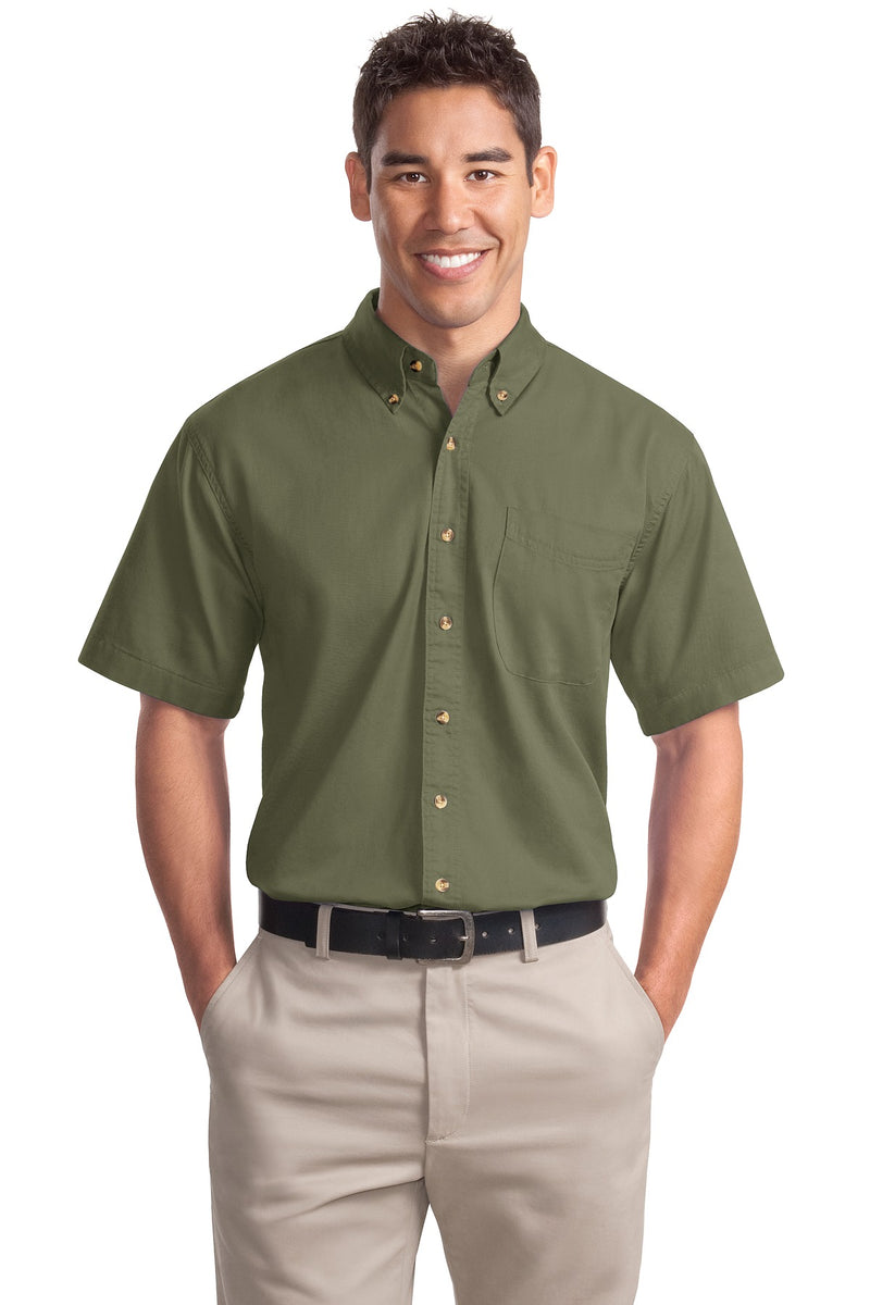 Port Authority Short Sleeve Twill Shirt - Faded Olive