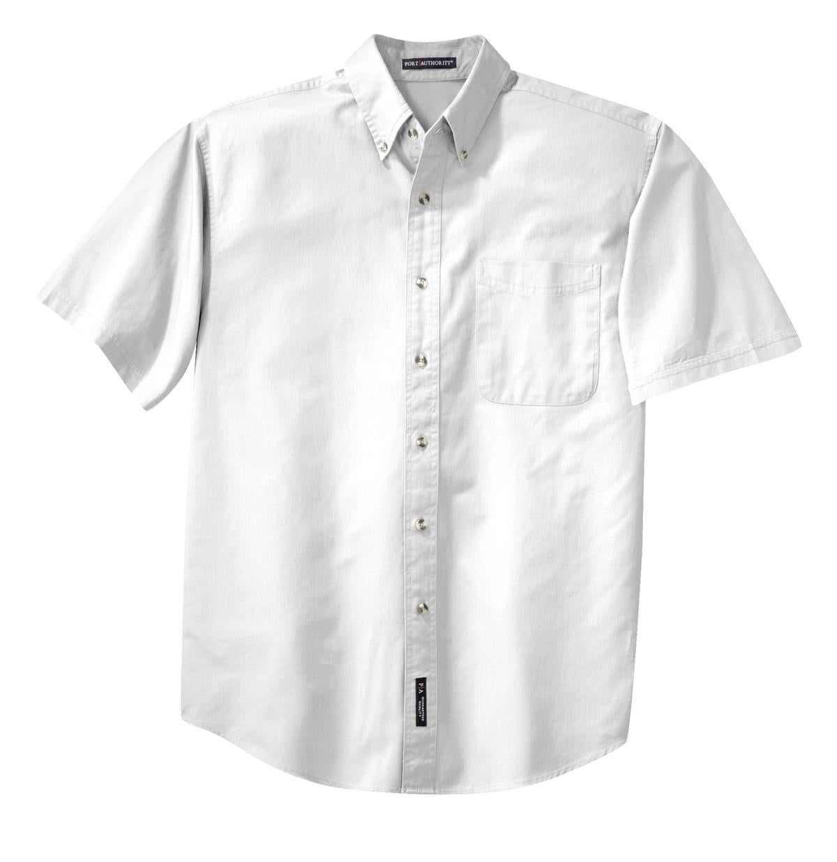 Port Authority Short Sleeve Twill Shirt - White