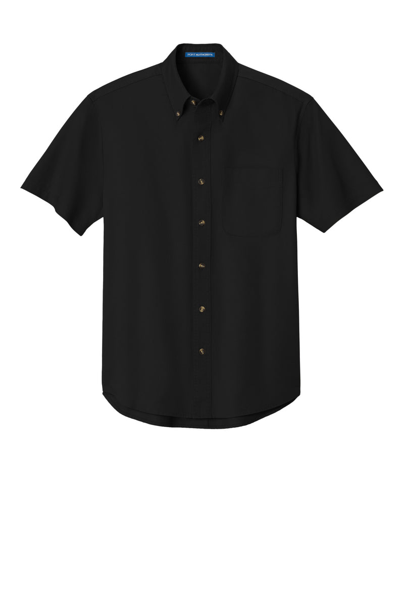Port Authority Short Sleeve Twill Shirt - Black