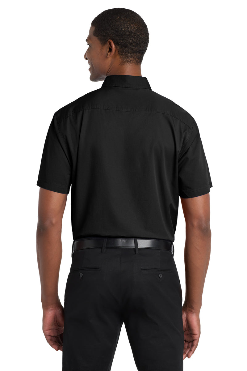 Port Authority Short Sleeve Twill Shirt - Black