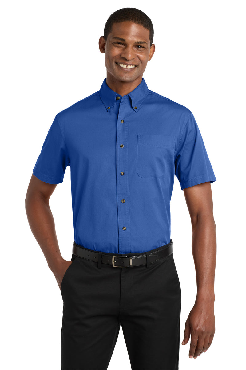 Port Authority Short Sleeve Twill Shirt - Faded Blue