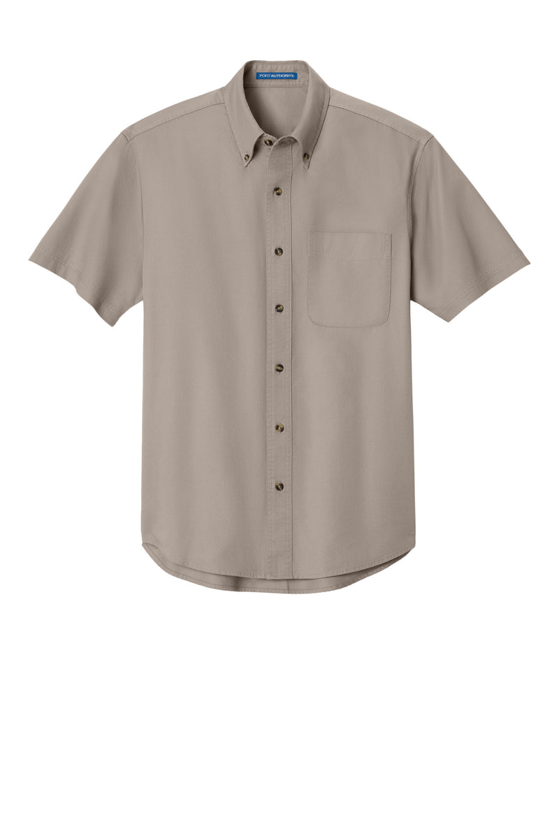 Port Authority Short Sleeve Twill Shirt - Stone