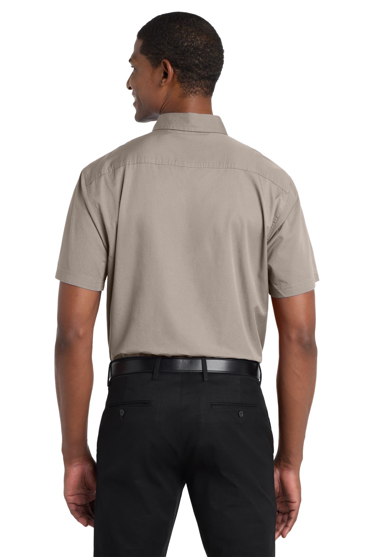 Port Authority Short Sleeve Twill Shirt - Stone