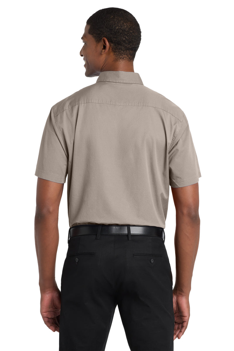 Port Authority Short Sleeve Twill Shirt - Stone