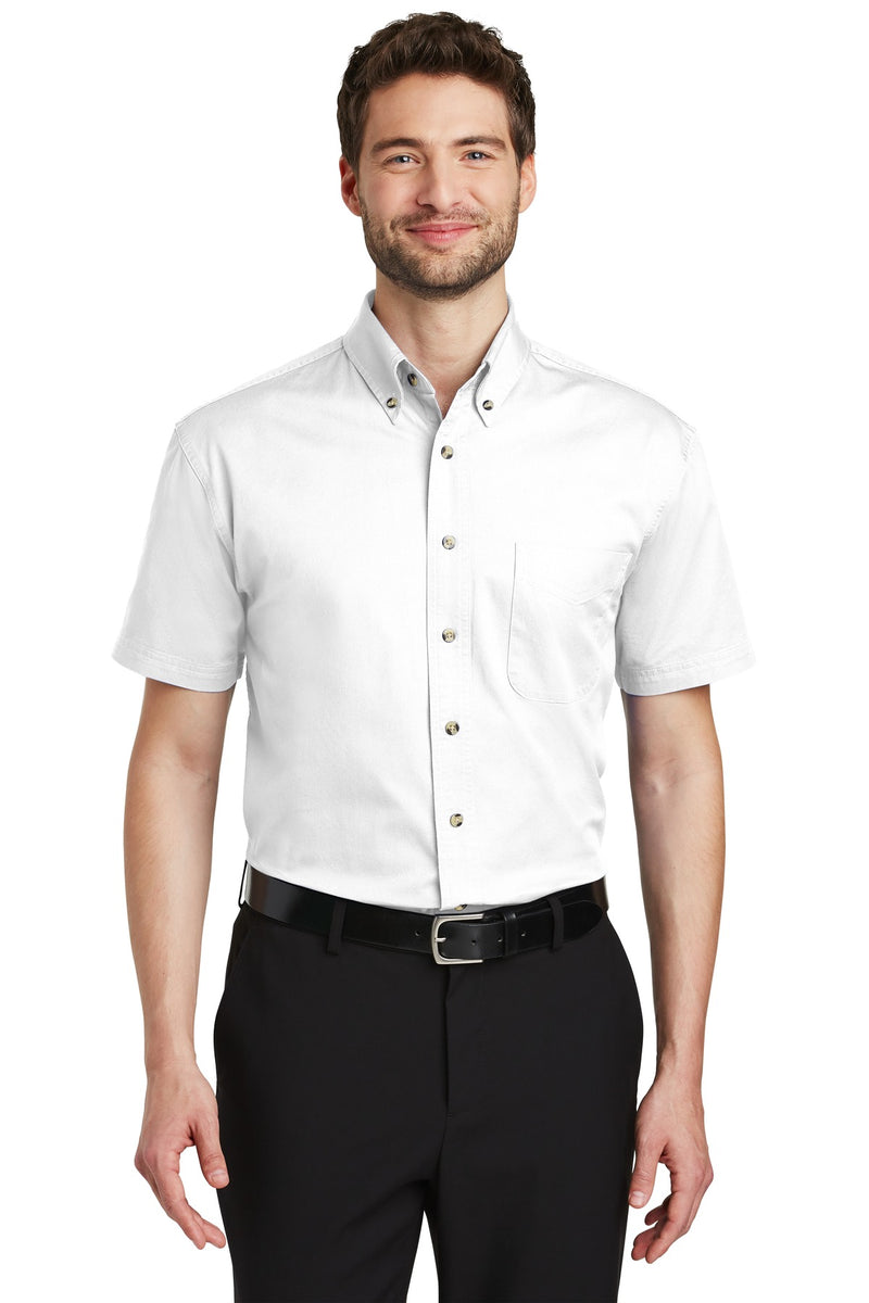 Port Authority Short Sleeve Twill Shirt - White