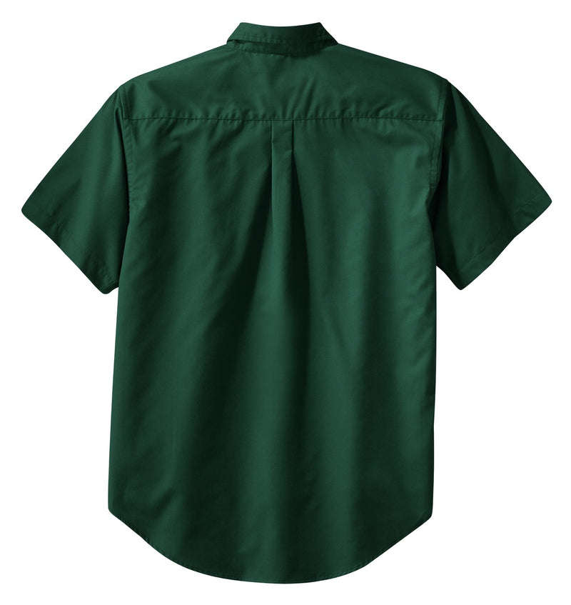 Port Authority Tall Short Sleeve Easy Care Shirt - Dark Green/ Navy