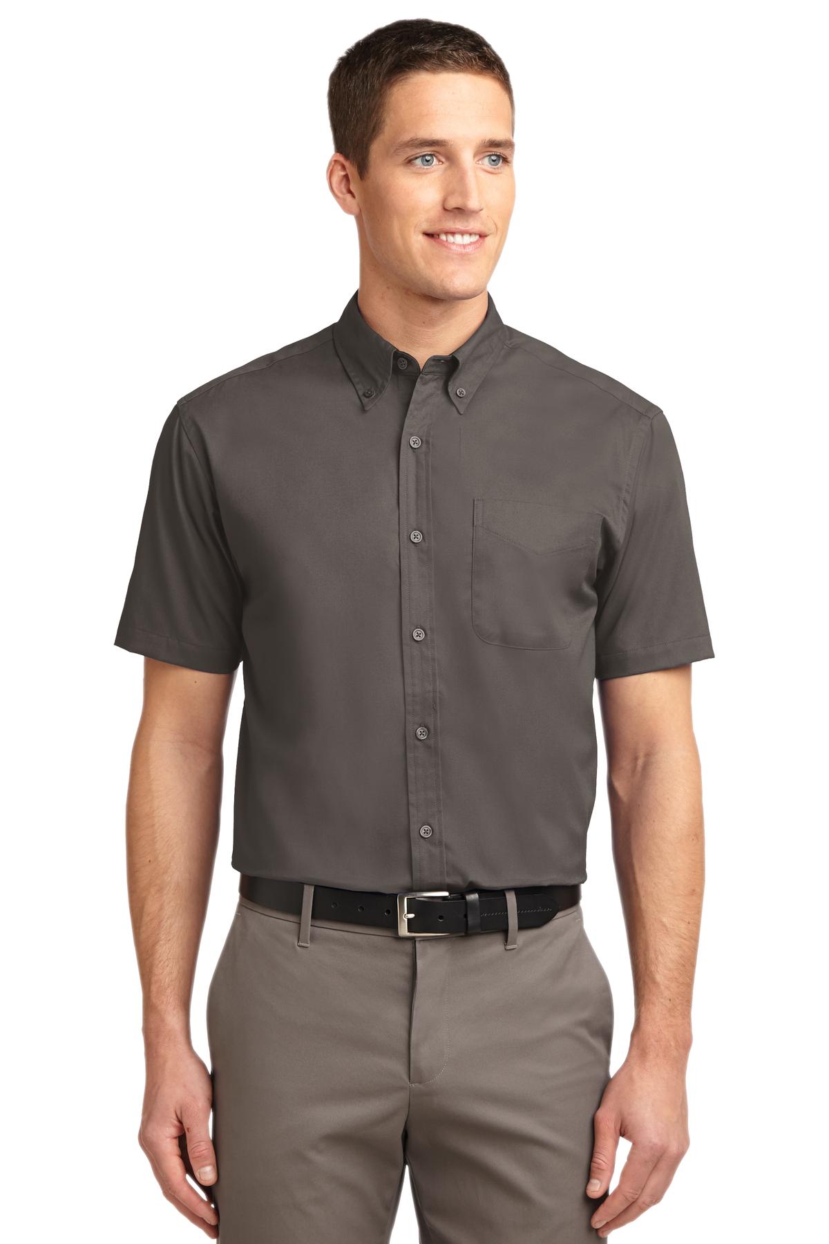 Port Authority Short Sleeve Easy Care Shirt - Bark