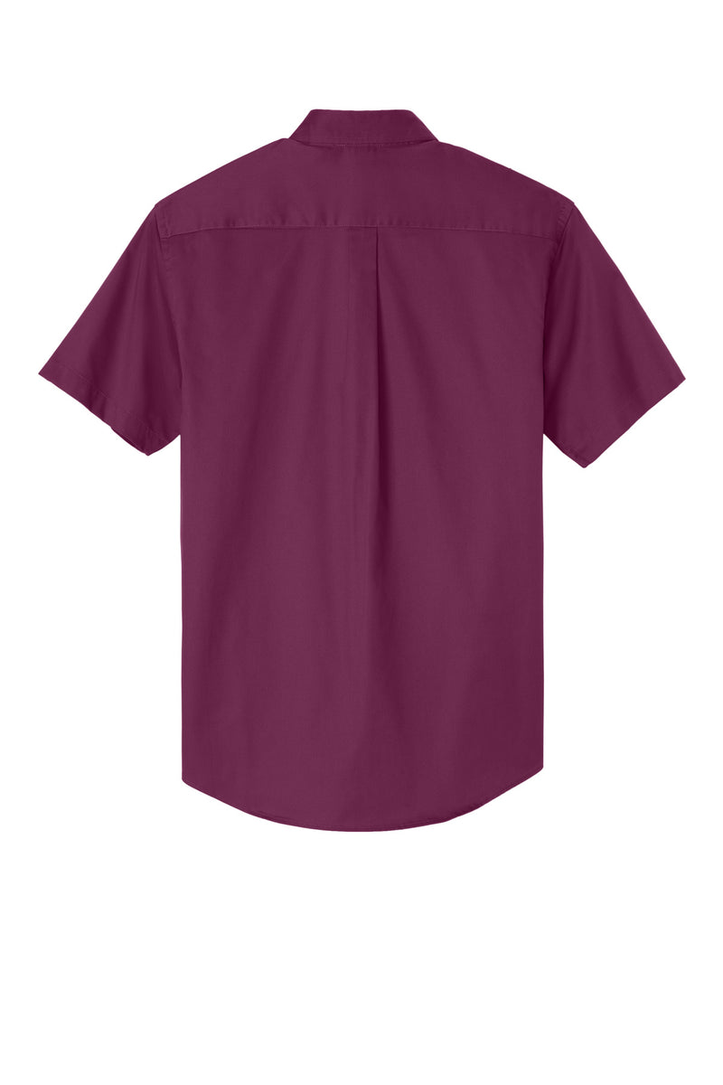 Port Authority Short Sleeve Easy Care Shirt - Deep Berry