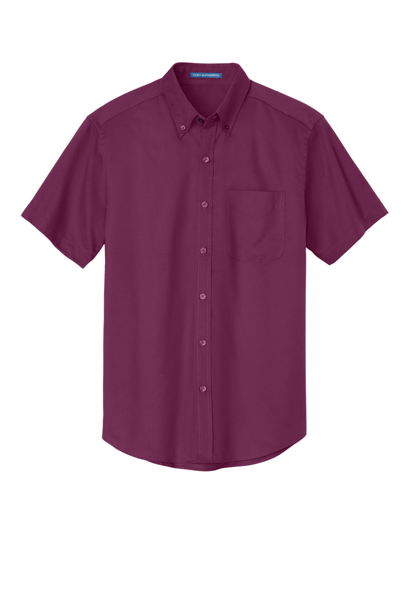 Port Authority Short Sleeve Easy Care Shirt - Deep Berry