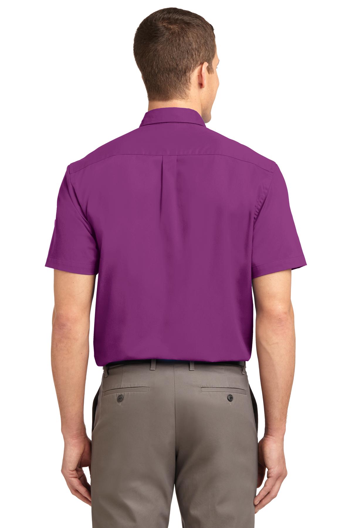 Port Authority Short Sleeve Easy Care Shirt - Deep Berry