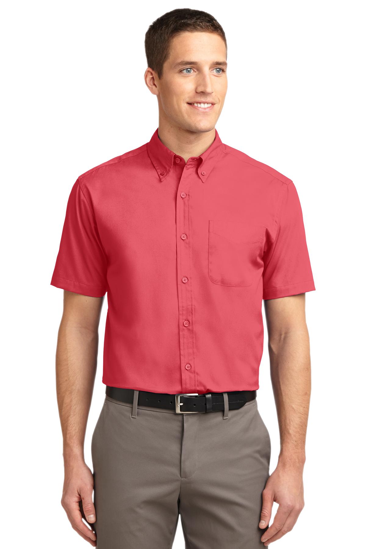 Port Authority Short Sleeve Easy Care Shirt - Hibiscus