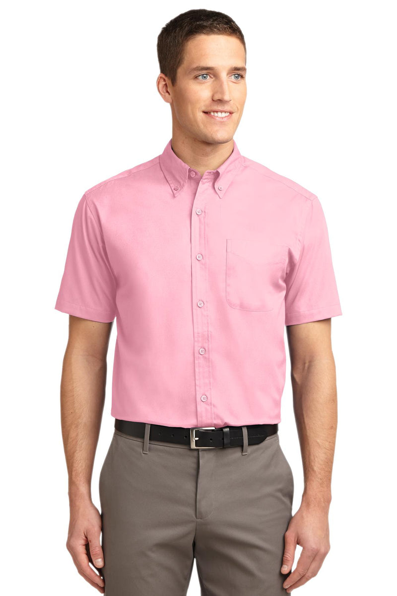 Port Authority Short Sleeve Easy Care Shirt - Light Pink