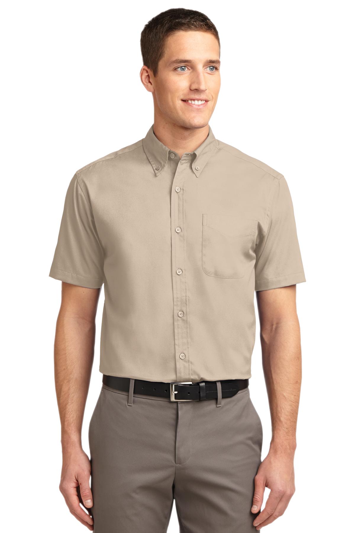Port Authority Short Sleeve Easy Care Shirt - Stone