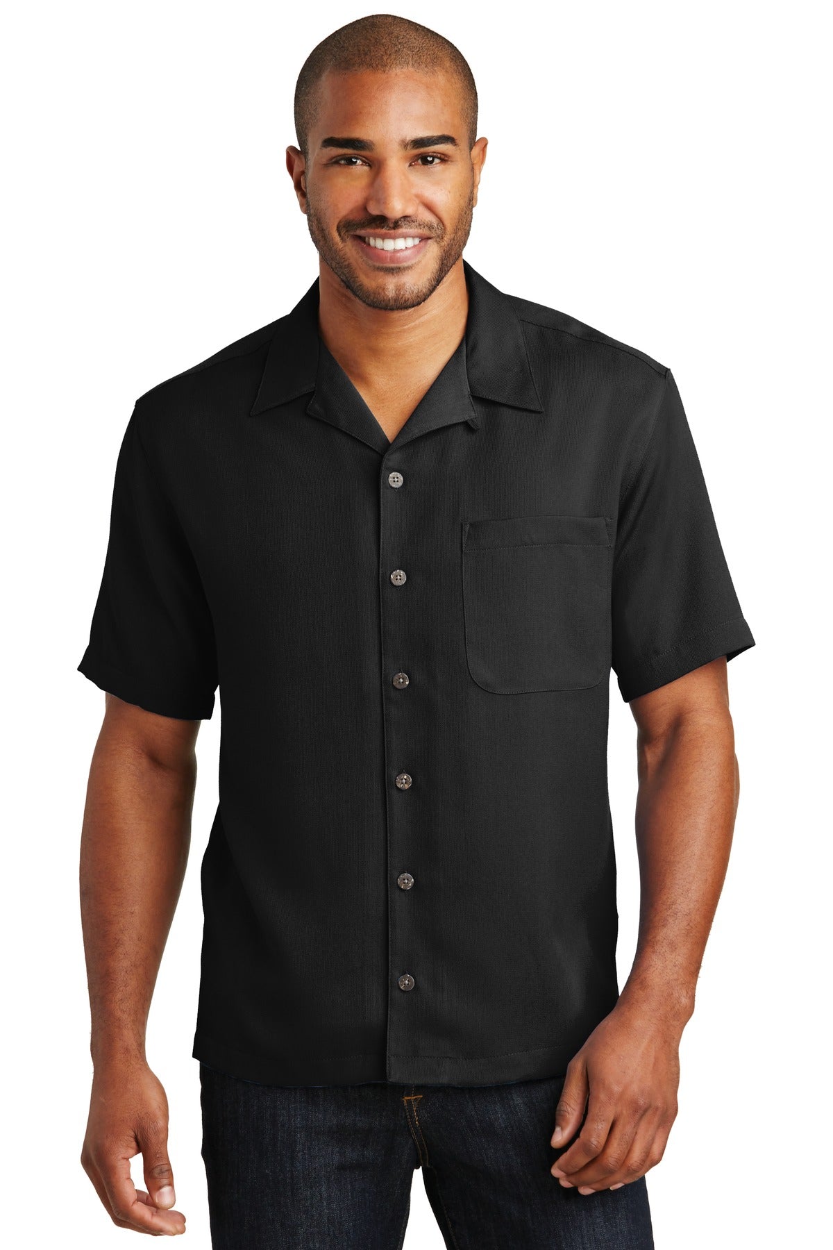 Port Authority Easy Care Camp Shirt - Black
