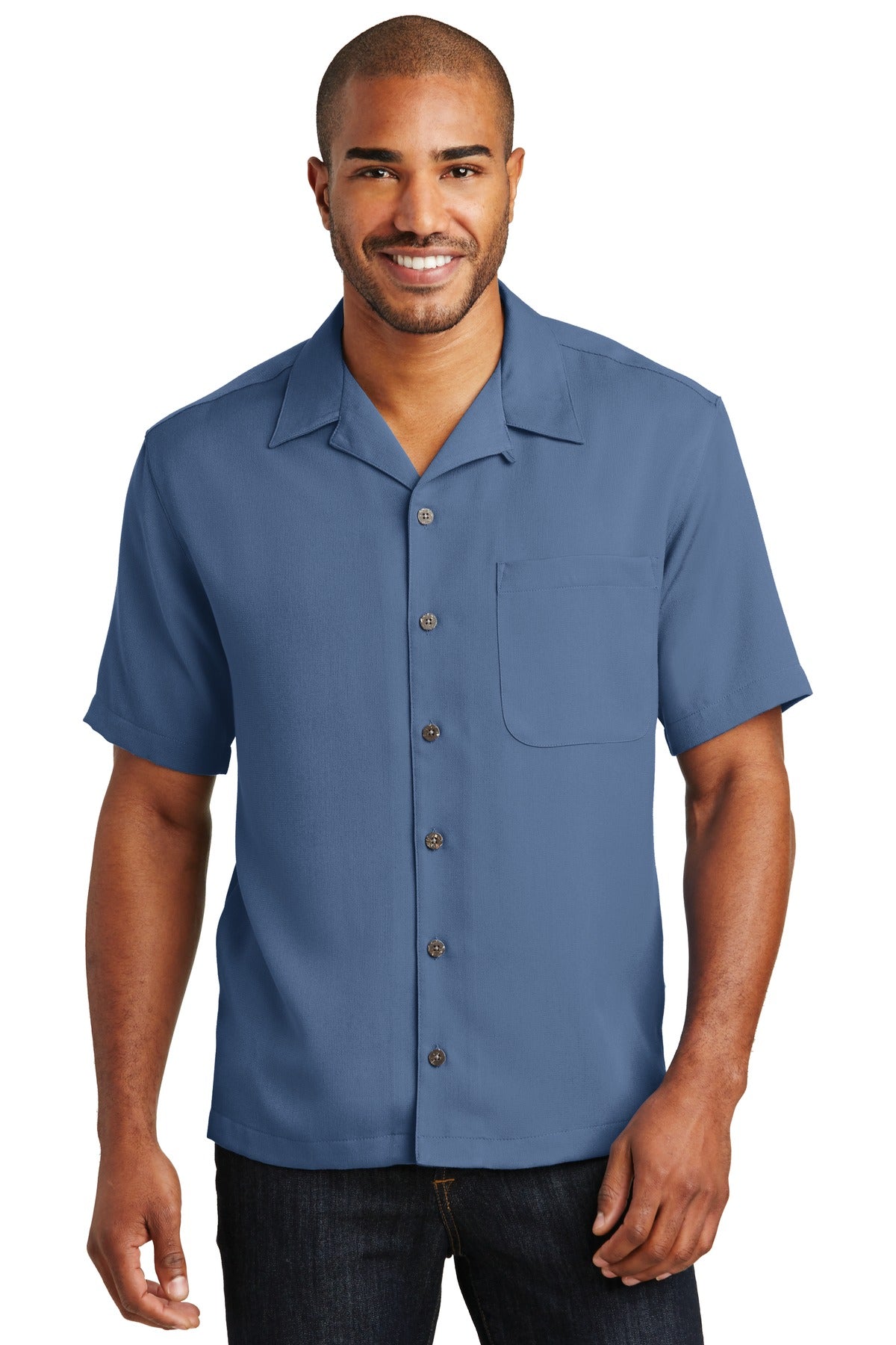 Port Authority Easy Care Camp Shirt - Blue