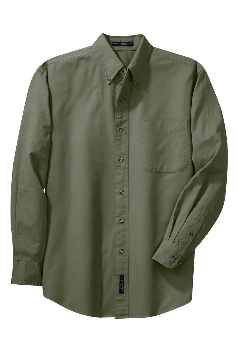Port Authority Long Sleeve Twill Shirt - Faded Olive