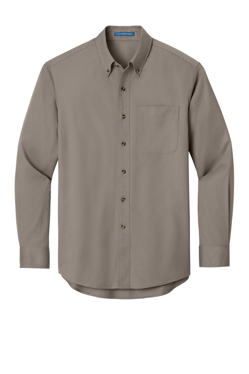 Port Authority Long Sleeve Twill Shirt - Khaki