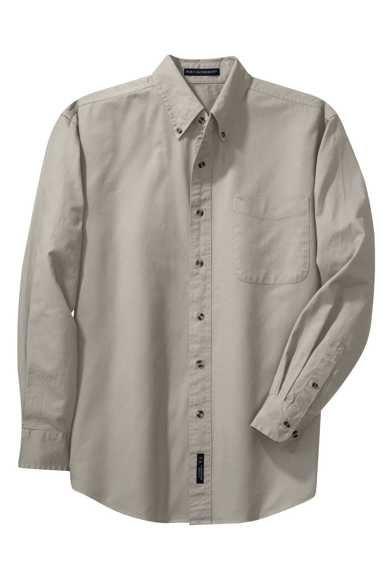 Port Authority Long Sleeve Twill Shirt - Stone