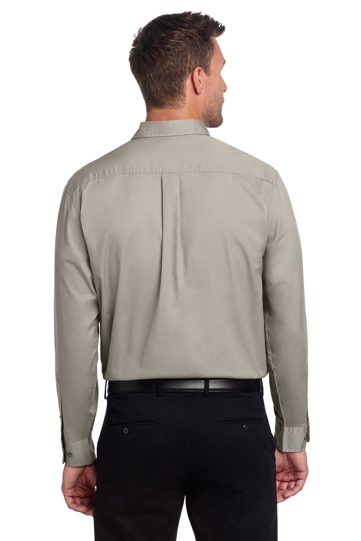 Port Authority Long Sleeve Twill Shirt - Stone