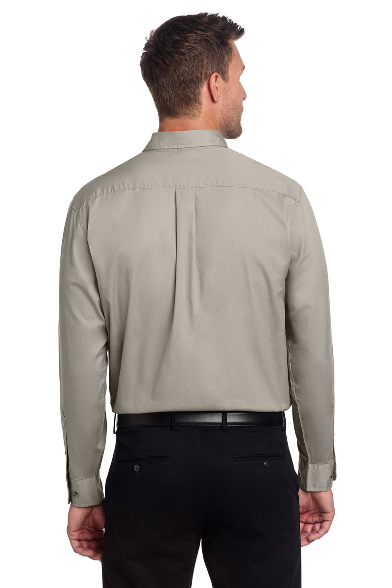 Port Authority Long Sleeve Twill Shirt - Stone