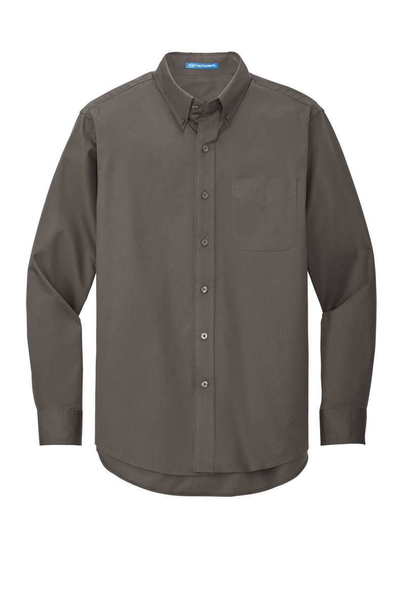 Port Authority Extended Size Long Sleeve Easy Care Shirt - Bark