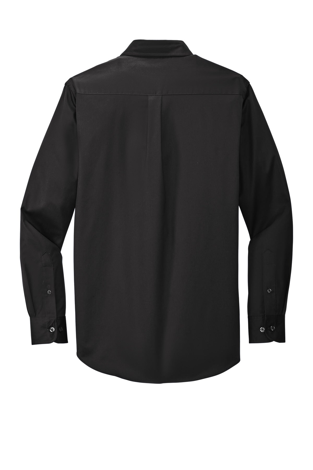 Port Authority Extended Size Long Sleeve Easy Care Shirt - Black/ Light Stone