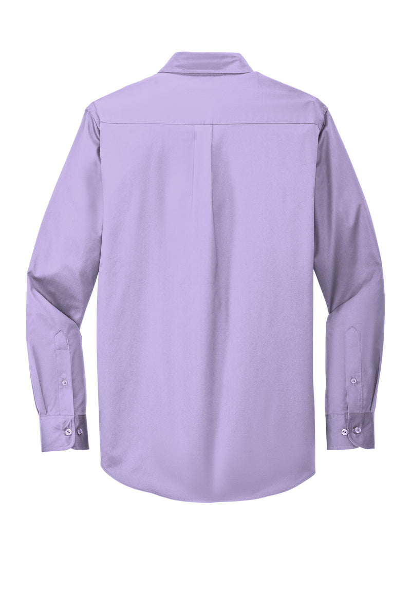 Port Authority Extended Size Long Sleeve Easy Care Shirt - Bright Lavender
