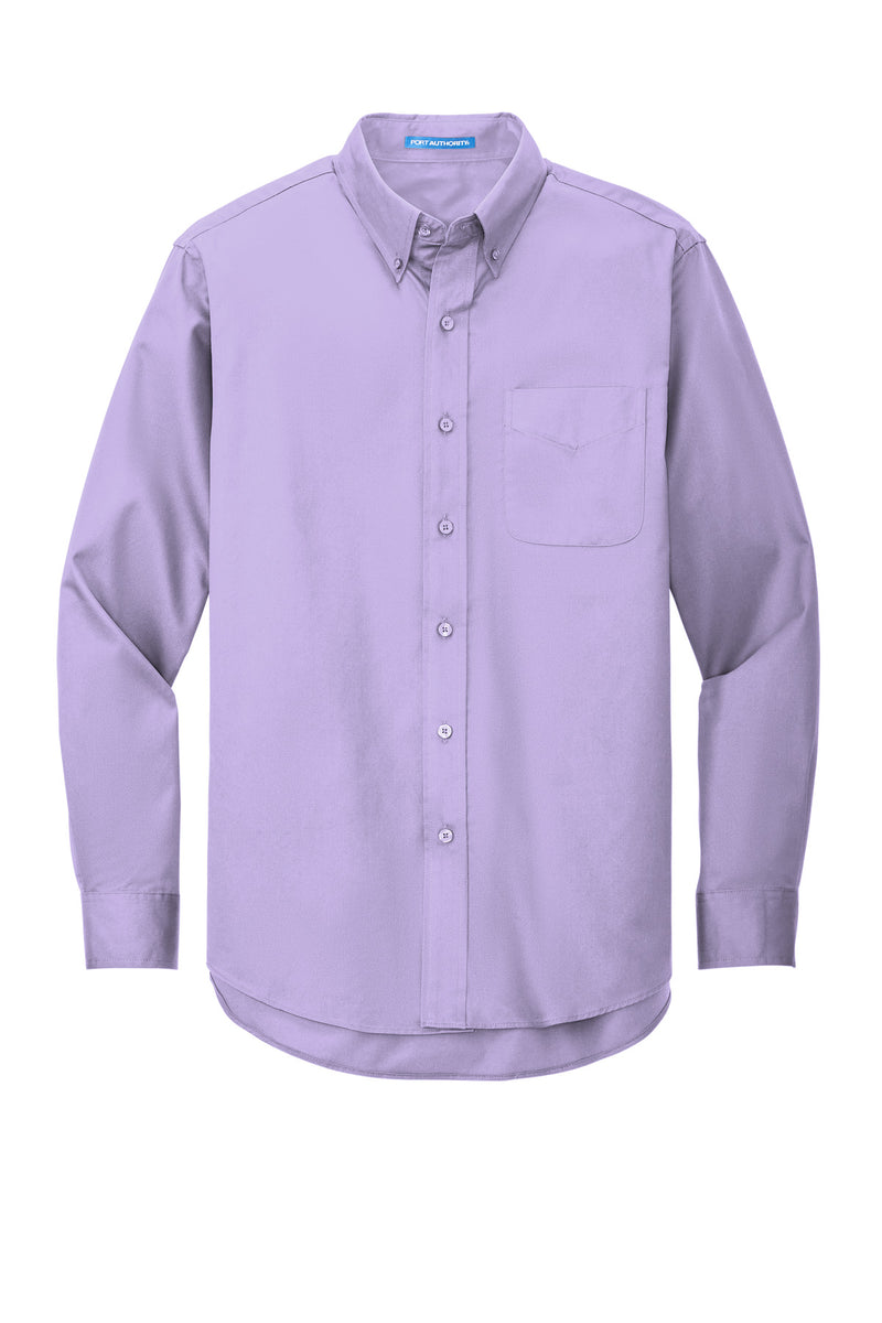 Port Authority Extended Size Long Sleeve Easy Care Shirt - Bright Lavender