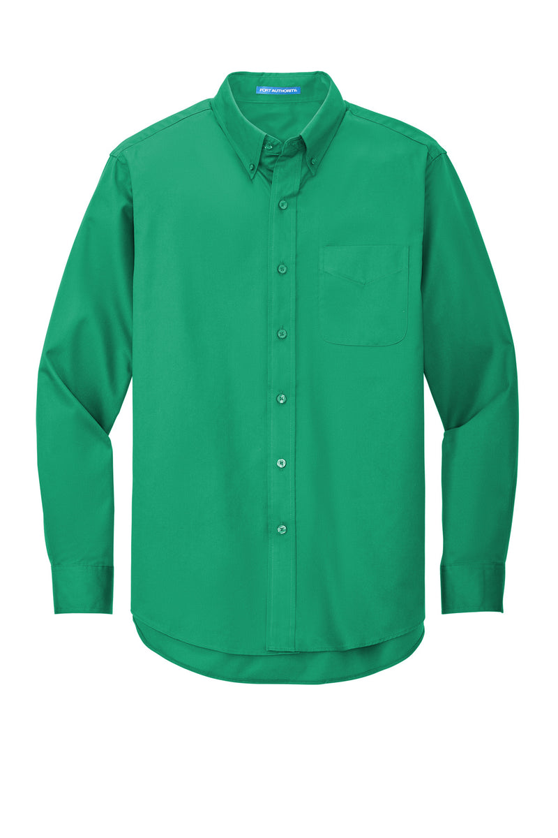 Port Authority Extended Size Long Sleeve Easy Care Shirt - Court Green