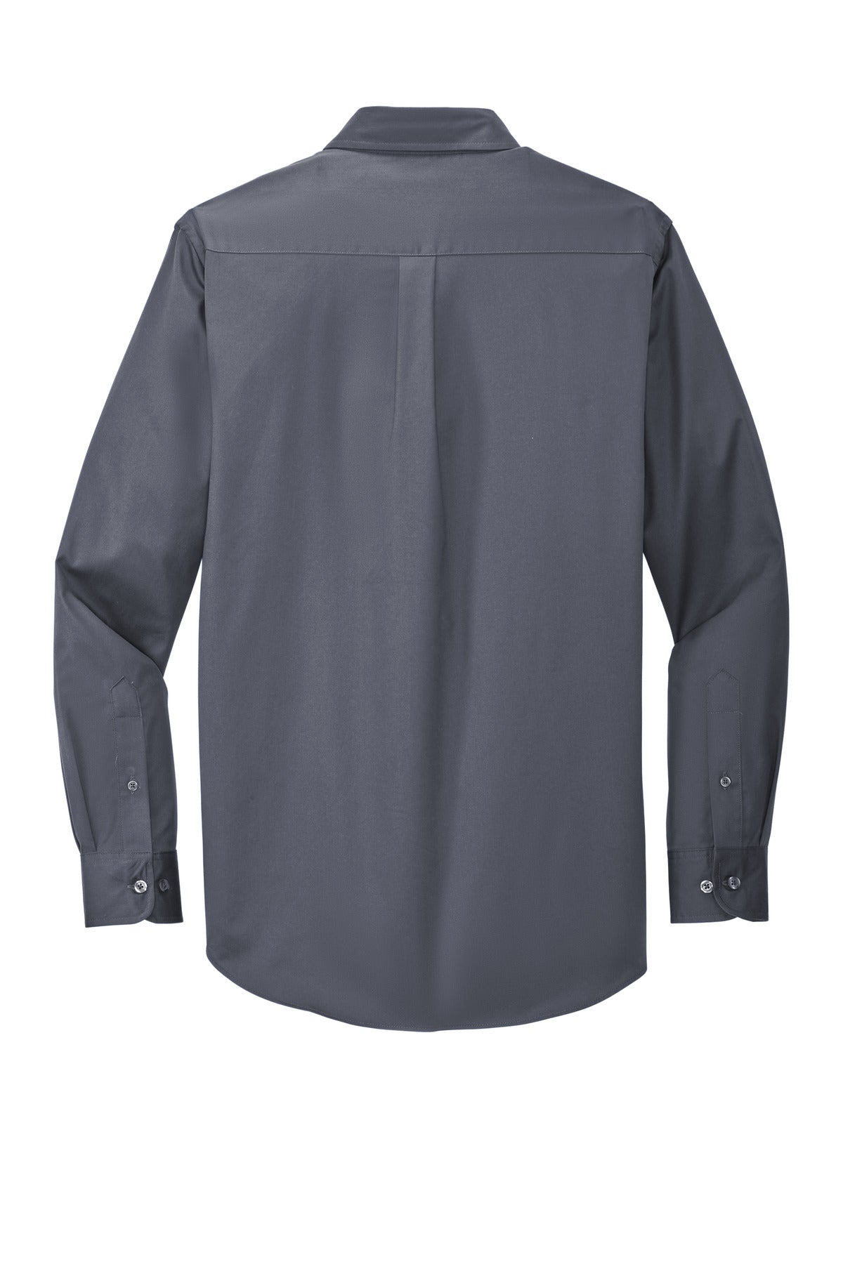 Port Authority Extended Size Long Sleeve Easy Care Shirt - Steel Grey/ Light Stone