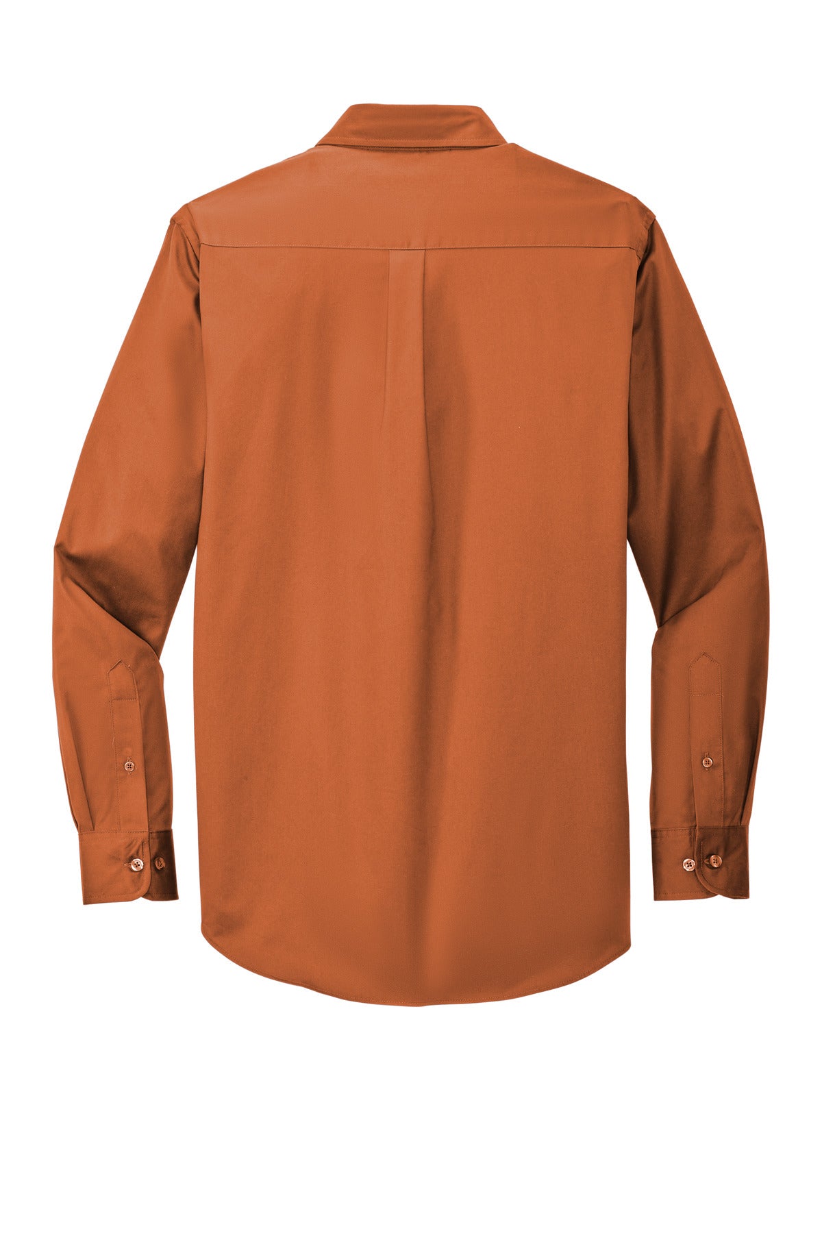 Port Authority Extended Size Long Sleeve Easy Care Shirt - Texas Orange/ Light Stone