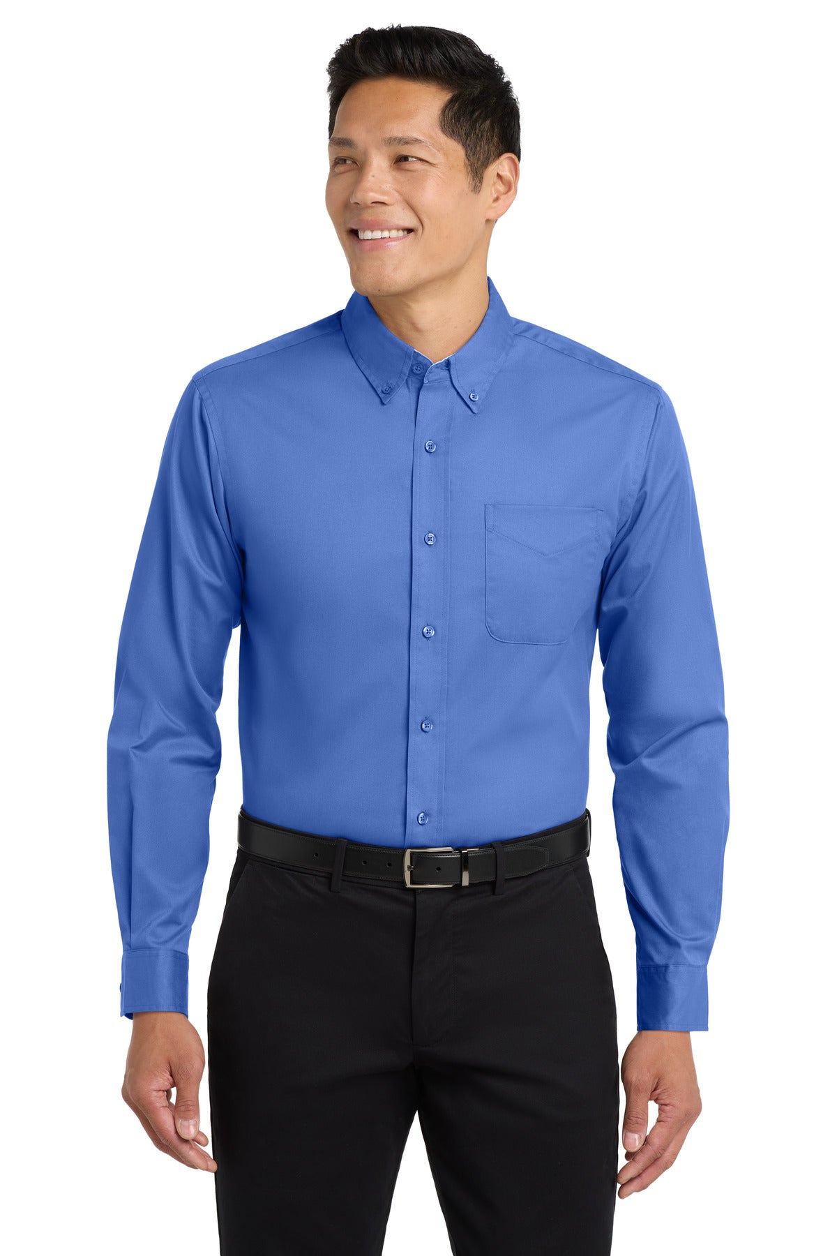 Port Authority Extended Size Long Sleeve Easy Care Shirt - Ultramarine Blue