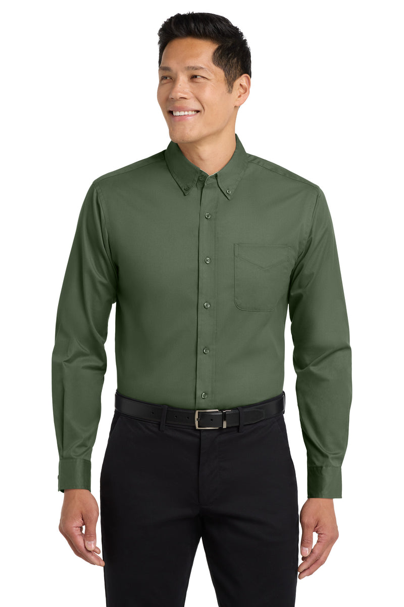 Port Authority Long Sleeve Easy Care Shirt - Clover Green