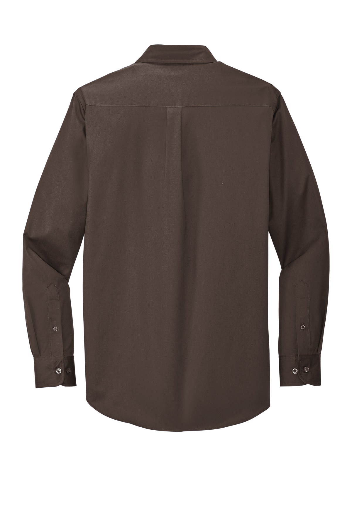 Port Authority Long Sleeve Easy Care Shirt - Coffee Bean/ Light Stone