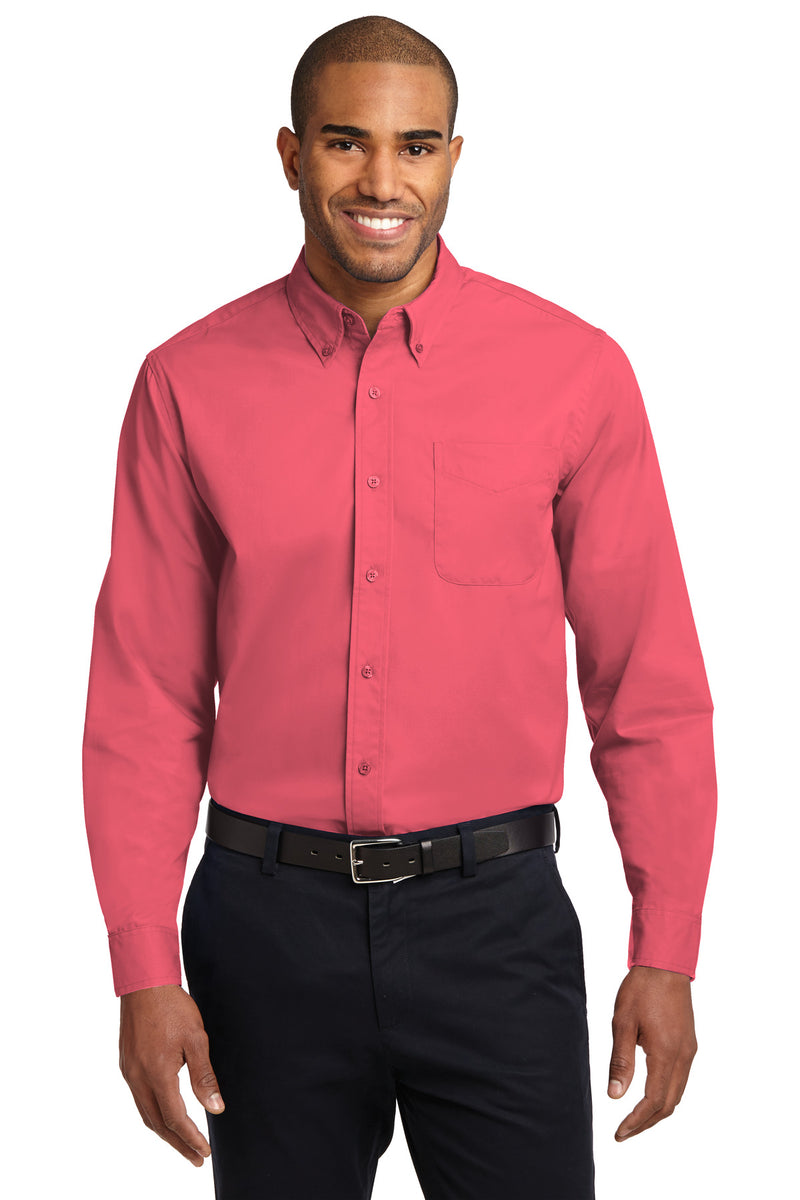 Port Authority Long Sleeve Easy Care Shirt - Hibiscus