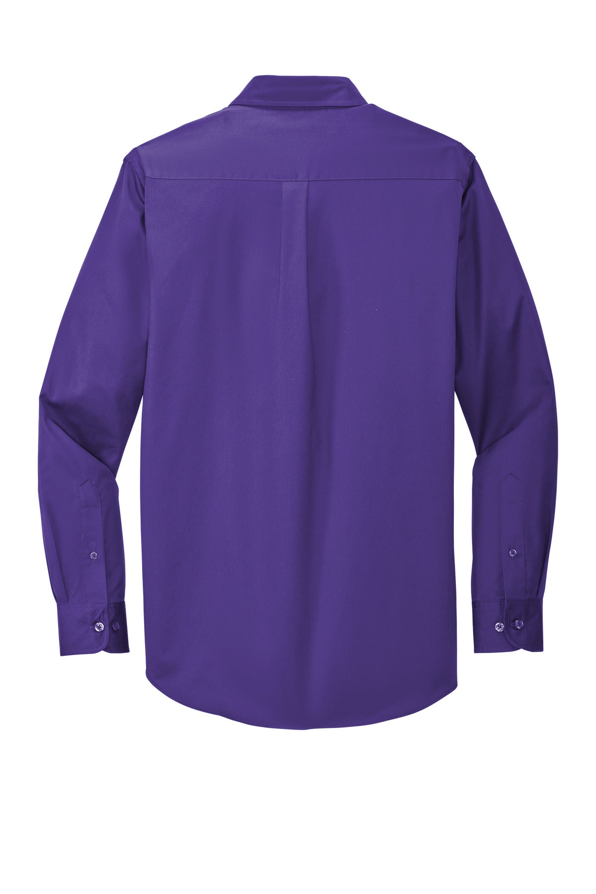 Port Authority Long Sleeve Easy Care Shirt - Purple/ Light Stone