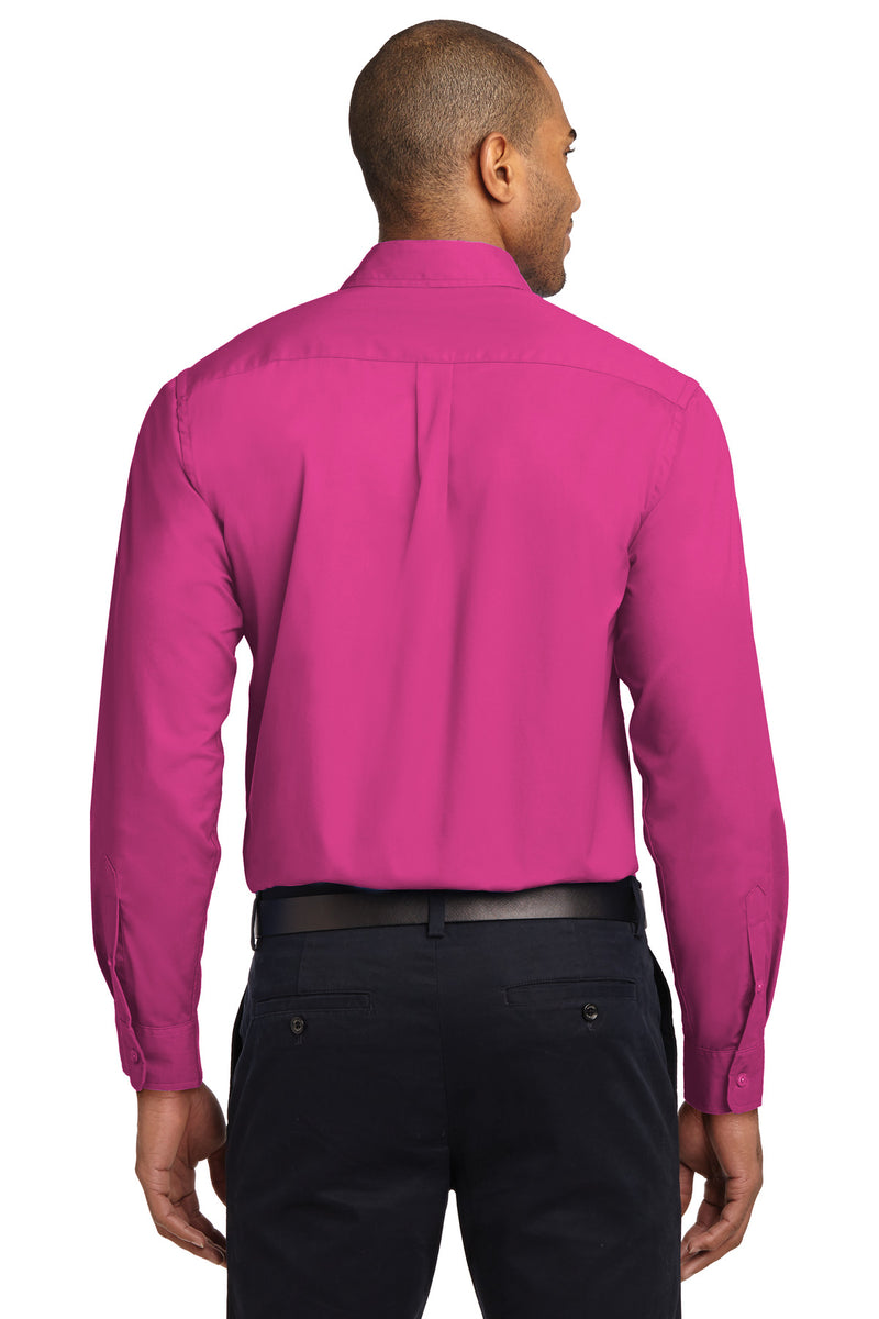 Port Authority Long Sleeve Easy Care Shirt - Tropical Pink