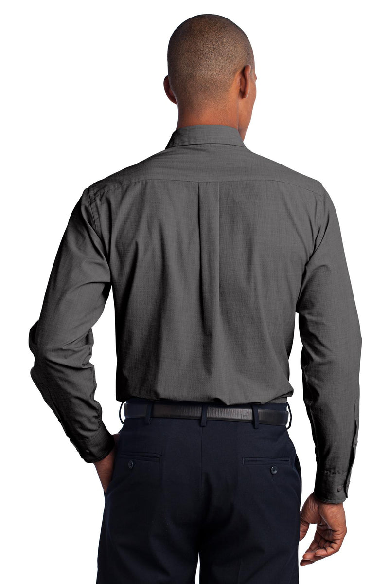 Port Authority Crosshatch Easy Care Shirt - Soft Black