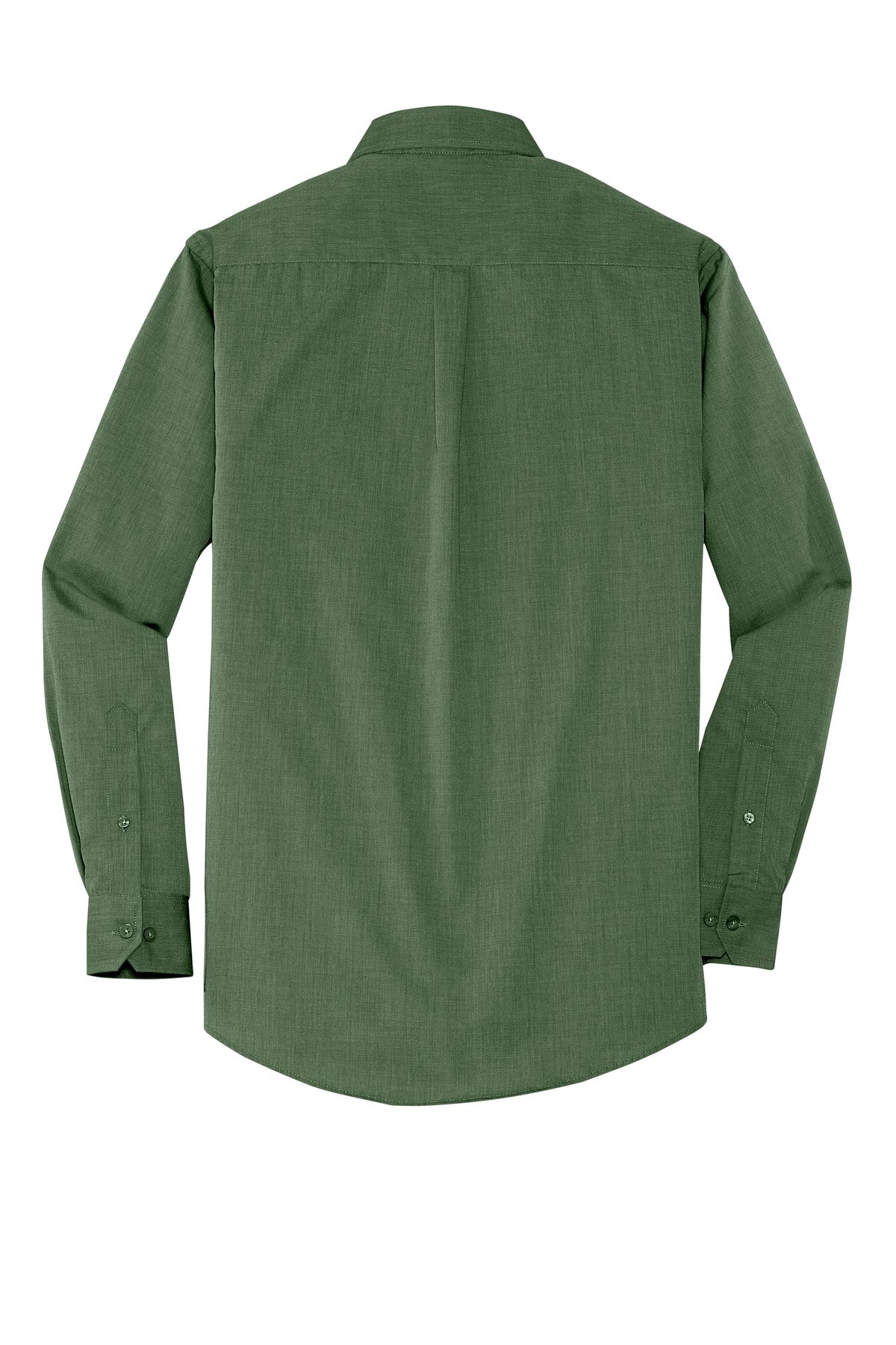 Port Authority Crosshatch Easy Care Shirt - Dark Cactus Green