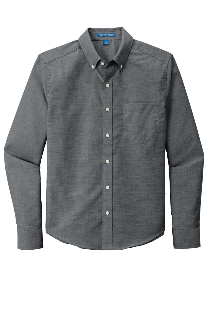 Port Authority   Untucked Fit SuperPro  Oxford - Black