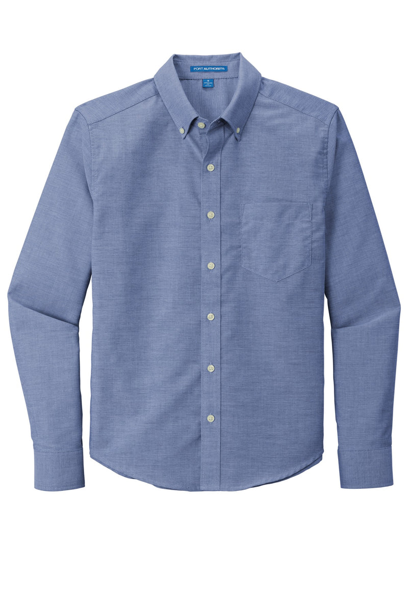 Port Authority   Untucked Fit SuperPro  Oxford - Navy