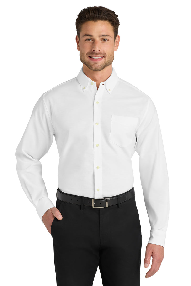 Port Authority   Untucked Fit SuperPro  Oxford - White