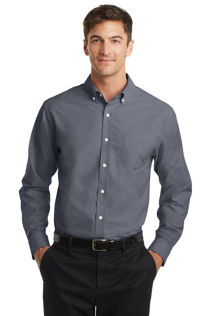 Port Authority SuperPro Oxford Shirt - Black