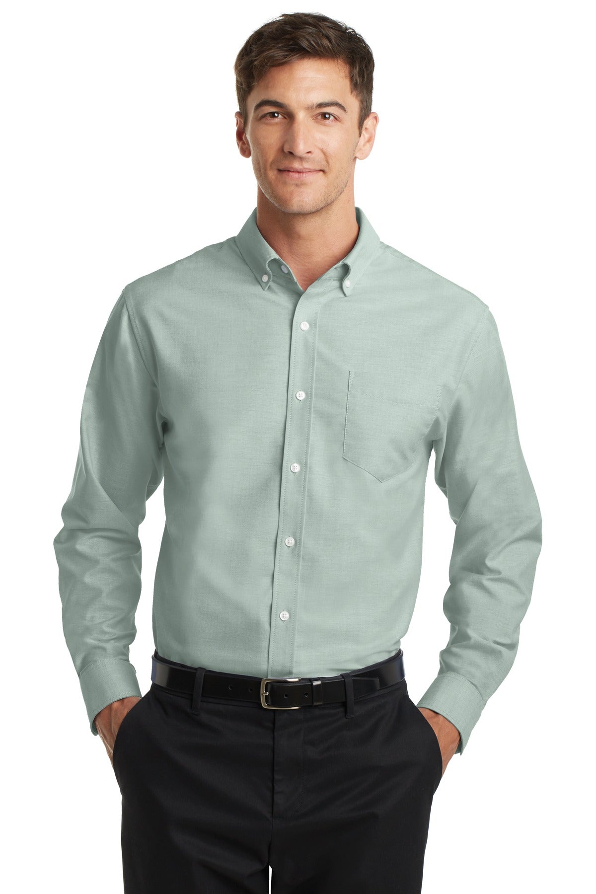 Port Authority SuperPro Oxford Shirt - Green