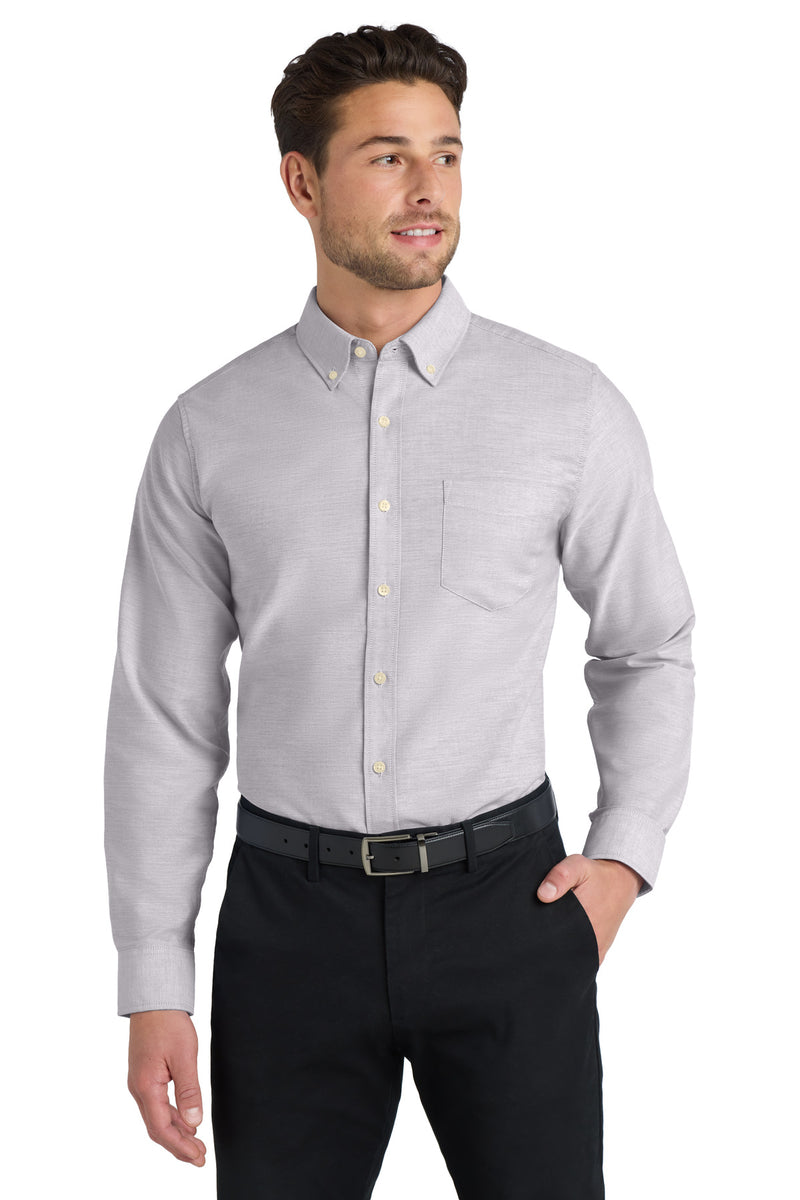 Port Authority SuperPro Oxford Shirt - Gusty Grey