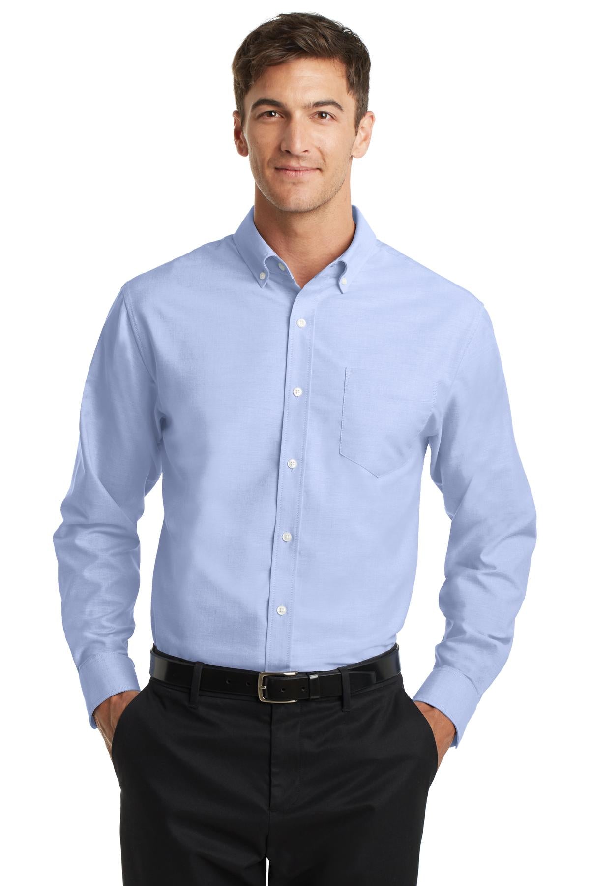 Port Authority SuperPro Oxford Shirt - Oxford Blue