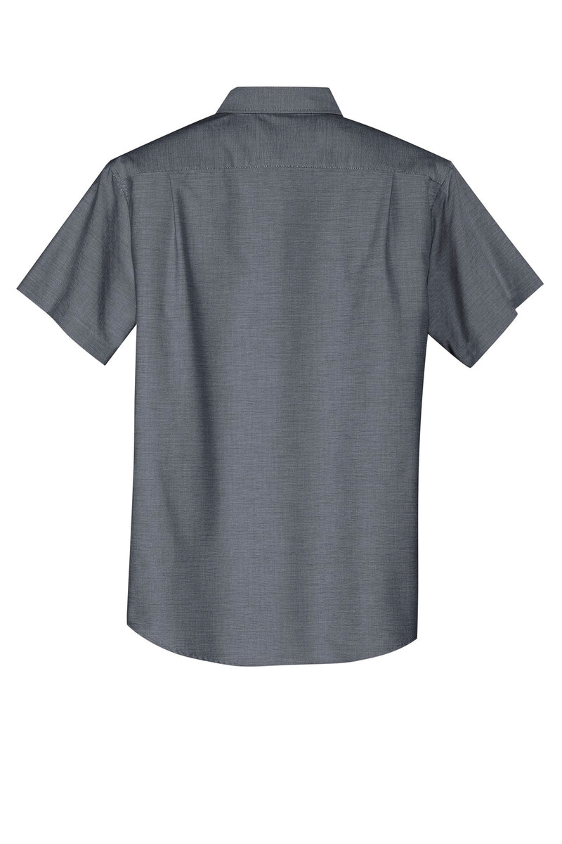 Port Authority Short Sleeve SuperPro Oxford Shirt - Black