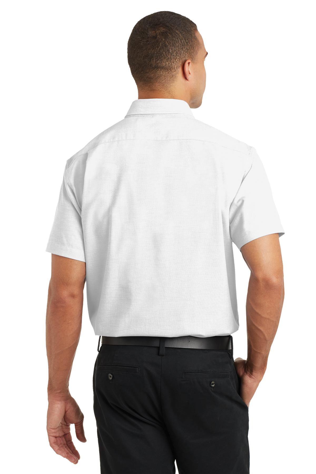 Port Authority Short Sleeve SuperPro Oxford Shirt - White