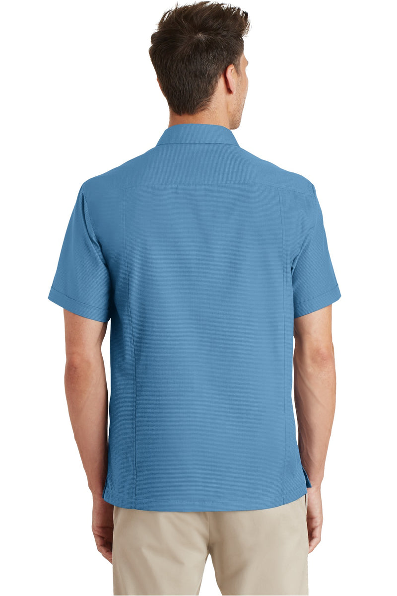Port Authority Textured Camp Shirt - Celadon